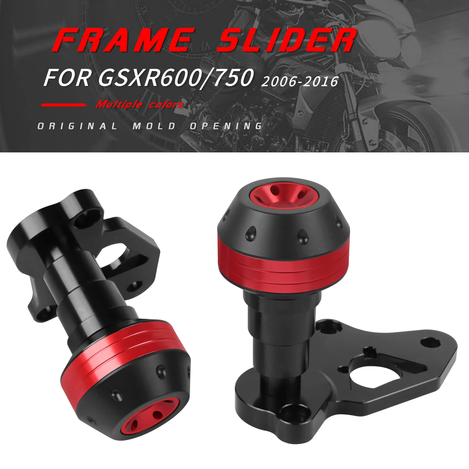 

For Suzuki GSXR600 GSXR750 GSXR 600 750 K6 K8 K11 2006-2016 Motorcycle Falling Protection Frame Slider Fairing Guard Crash Pad