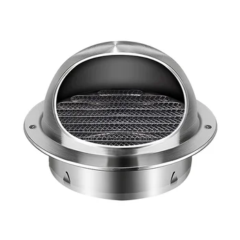80/100/150mm Stainless Steel Wall Ceiling Air Vent Ducting Ventilation Exhaust Grille Cover Outlet Heating Cooling Vents Cap 1