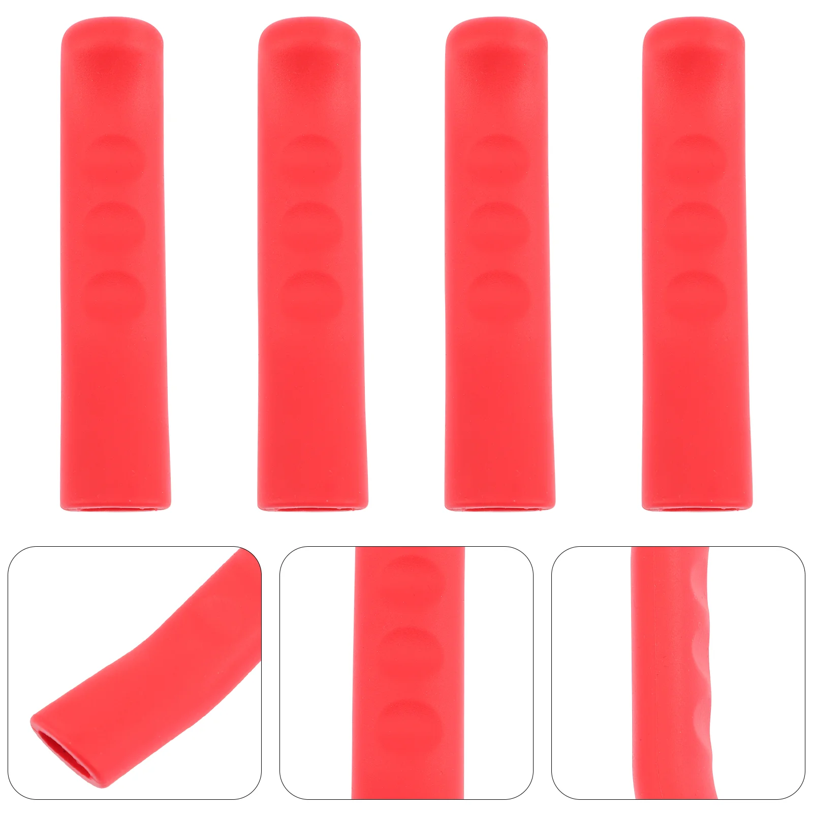 

4 Pcs Protective Case Bike Bikes Silicone Brake Cover Silica Gel Handle Protector