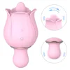 Female Rose Vibrating Egg Tongue Licking Vagina Sucking Vibrator Sexy Toys Intimate Nipple Sucker Powerful Sex Toy for Women 1
