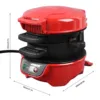 Electric Burger Sandwich Maker 600W Bread Grill Baking Toaster Bread Machine for Breakfast Home Kitchen Pancake Pan 110-220V 4