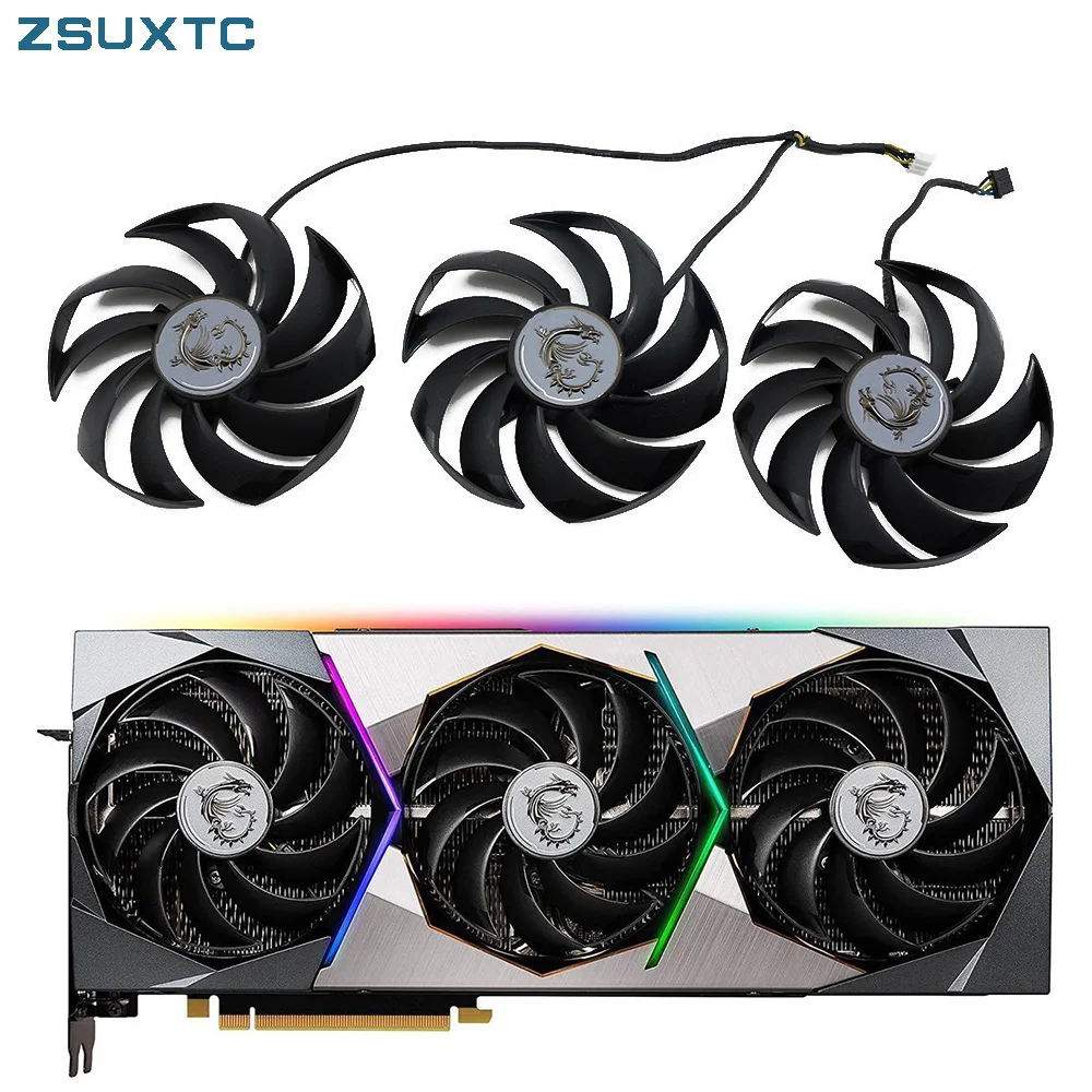 Sostituzione Ventola Di Raffreddamento Muslimgpu Da 95Mm Per Scheda Video Grafica Msi Geforce Rtx 3070 3070Ti 3080 3080Ti 3090 Ti Suprim X