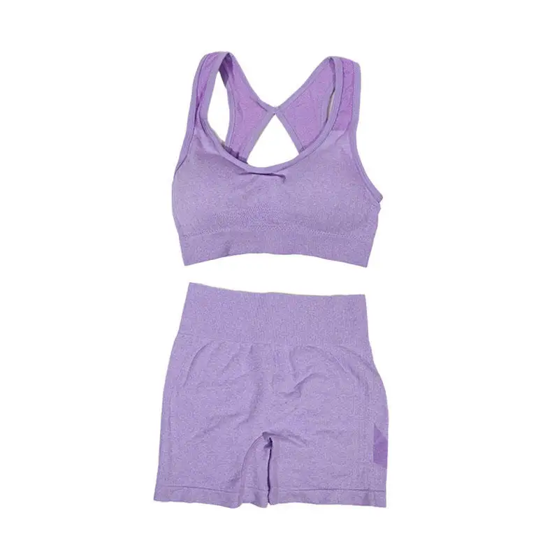 Womens Yoga Set - Fitness Vest  Shorts for Running and Workouts