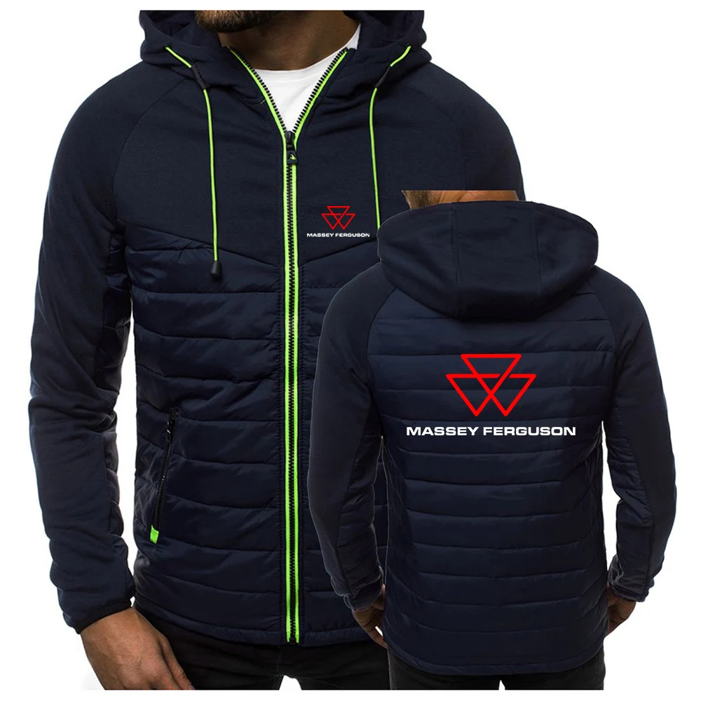 メンズトレーナー 綿100％ フーディ フード付 パッチワーク ジッパー パーカー 秋 フーデッドスウェットシャツ 長袖 プルオーバー パーカー 長袖 ミドル丈 ジップアップ ダブルジップ