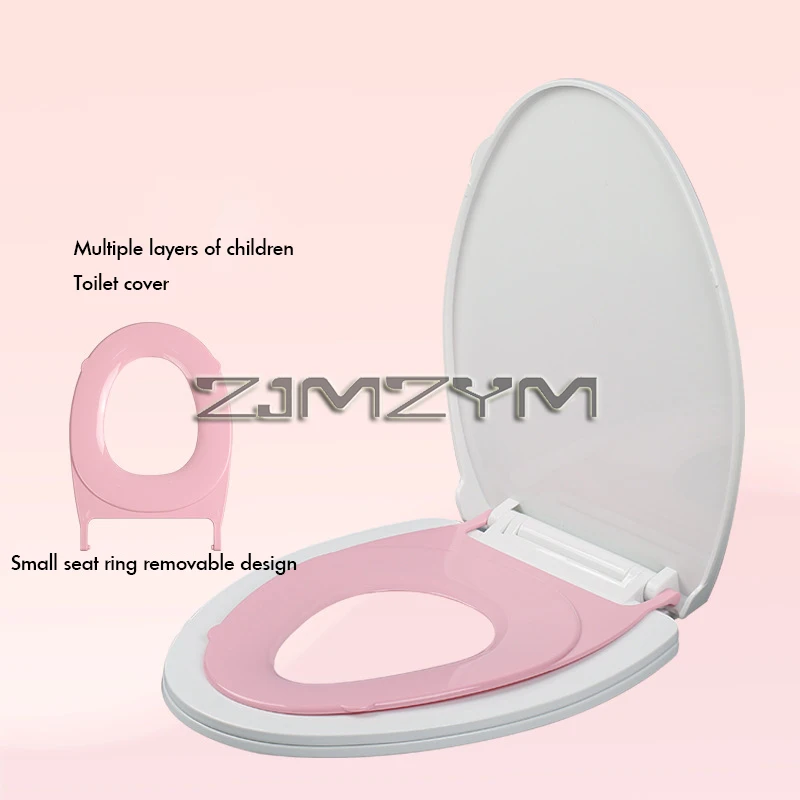 Universal Thickening Toilet Seat Lid, Slow Drop Cover, Toilet Accessories, Household, tapa de ba&ntilde;o wc