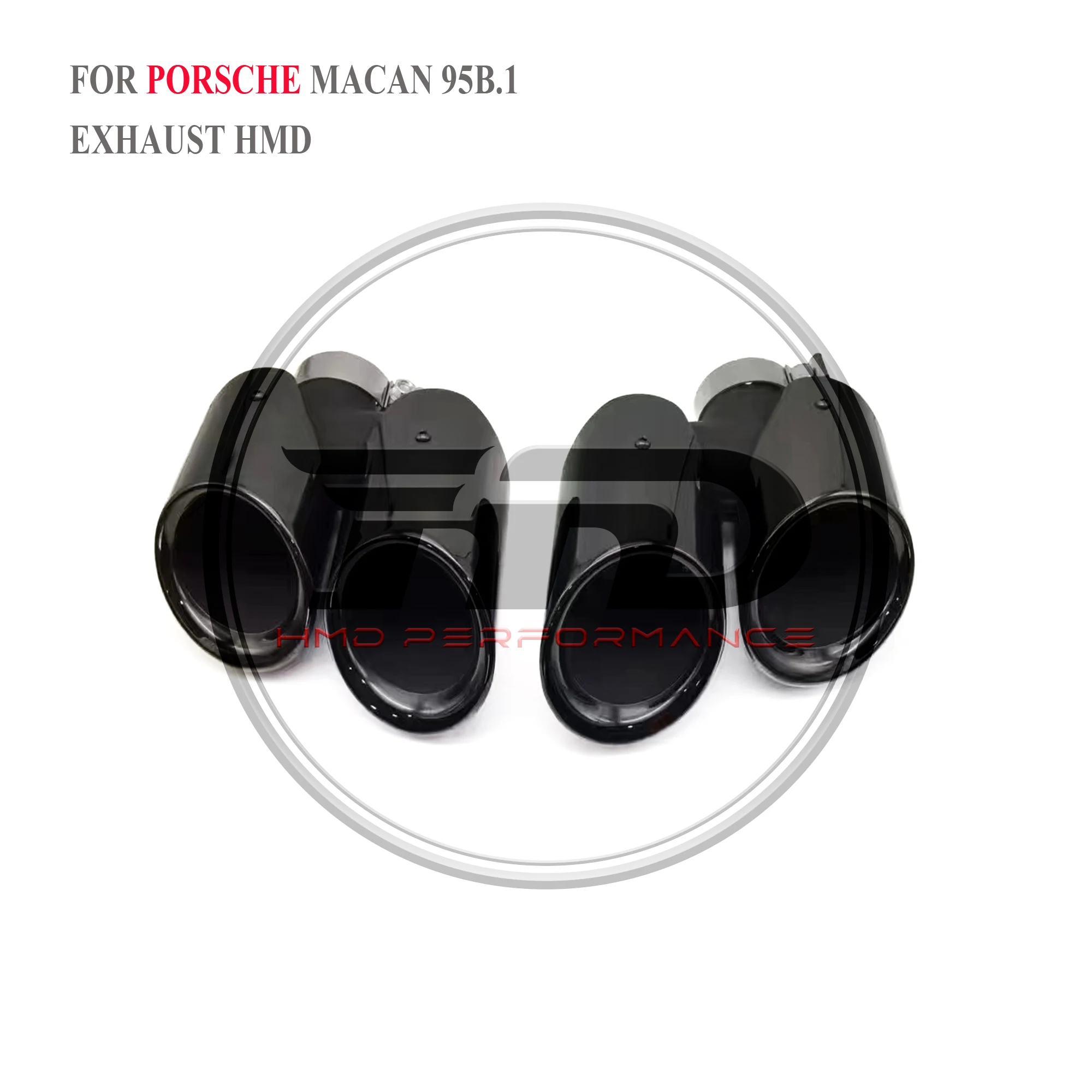 Punte In Acciaio Inossidabile Hmd Per Porsche 14 ~ 18 Macan Tips Upgrade Gts Four Out Tips Porcellana Acciaio Inossidabile Nero Brillante