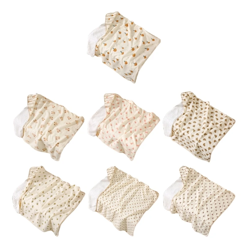 

Пеленка для маленьких мальчиков и девочек, дышащее двухстороннее уютное постельное белье для новорожденных