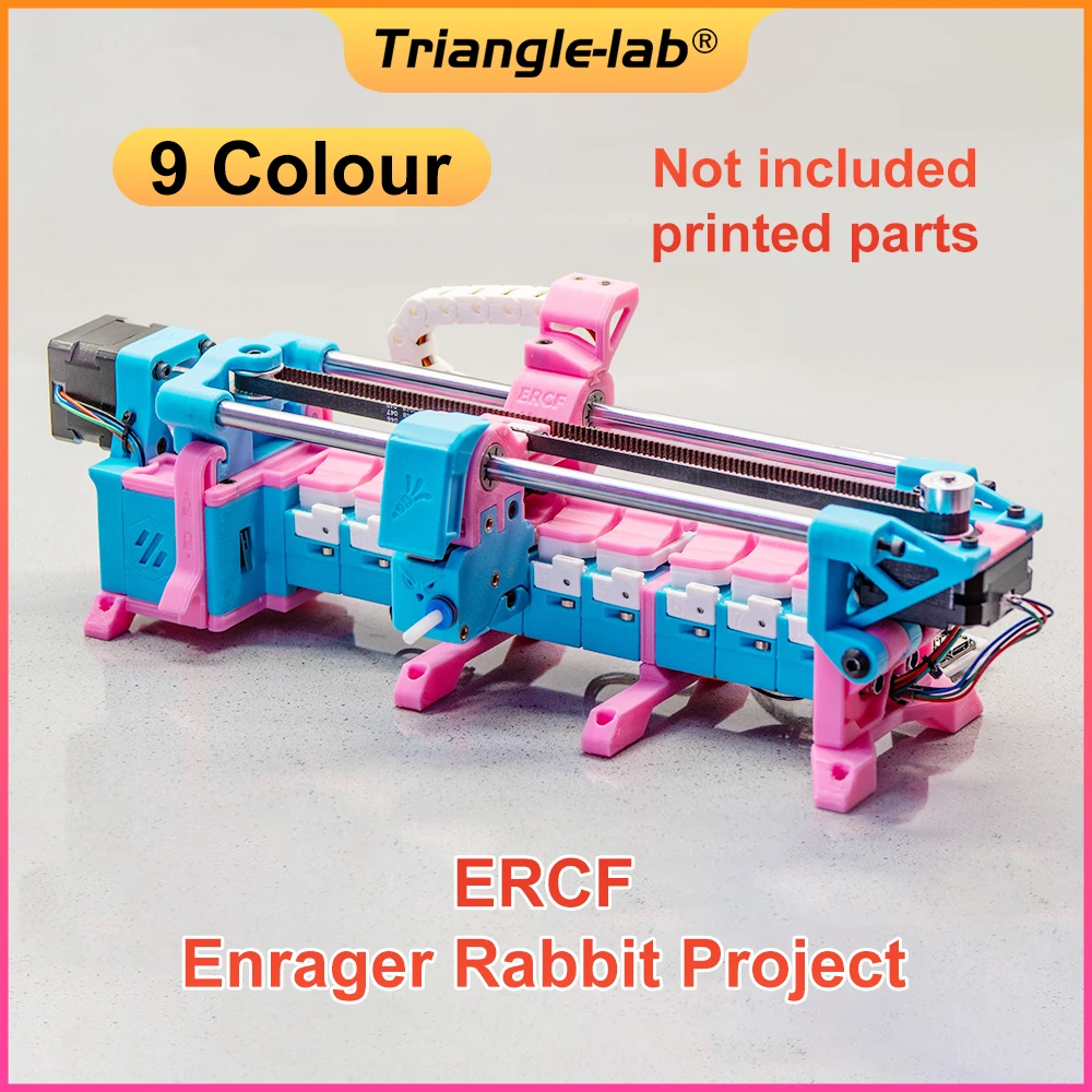 CTrianglelab 9 Color/6 color Trident Mmu Kit Enrager Rabbit Carrot Feeder Ercf Ercp Easy BrdV1.1 Multi Material 3D Printer Voron fysetc ir sensor rev0 5 pcb probe for ercf binky voron 2 4 r2 trident ercf enrager rabbit carrot feeder 3d printer accessories