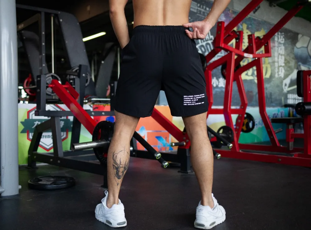 2024 New Men Gym Fitness Loose Shorts Bodybuilding Joggers Summer Quick-dry Cool Short Pants Male Casual Beach Brand Sweatpants 3