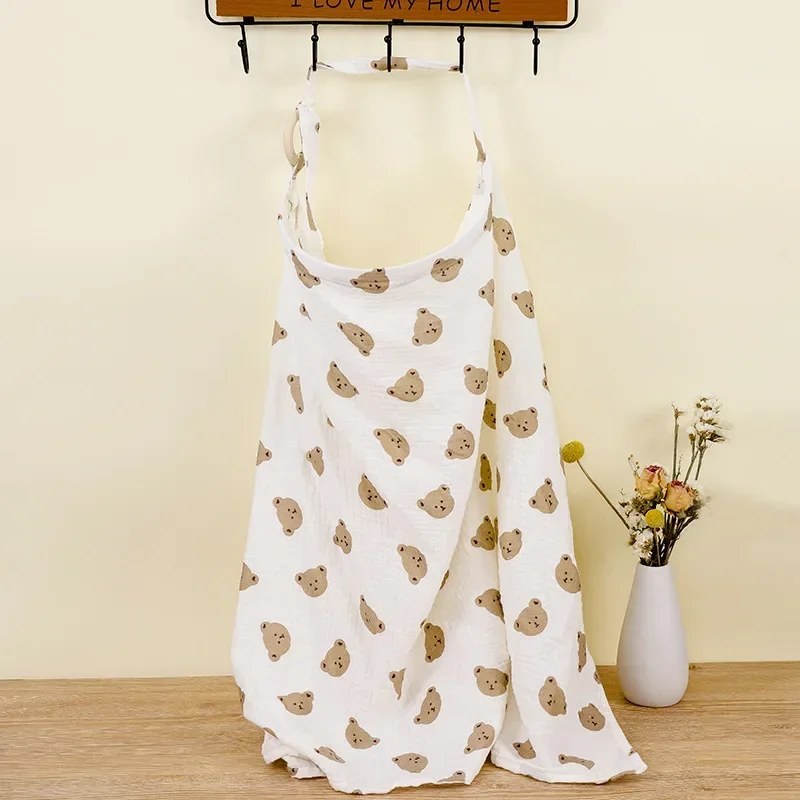 1PC Breathable Nursing Cover Maternity Breastfeeding Cover Cotton Muslin Baby Feeding Blanket Privacy Apron Stroller Blankets