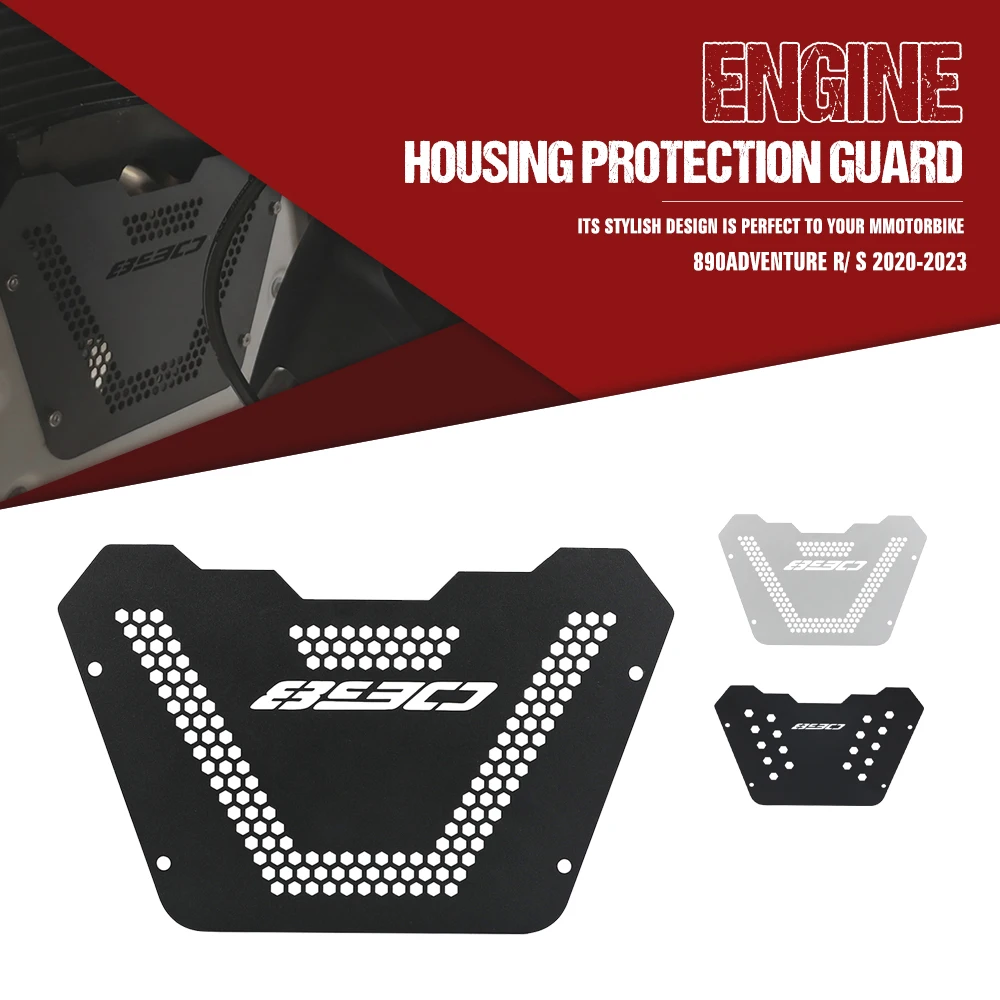 

Motorcycle 890Adventure R Aluminum Engine Guard Protector Cover Crap Flap Protection FOR 890 Adventure ADV R S 2020 2021