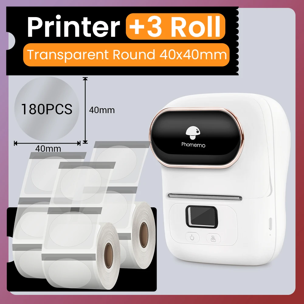 Phomemo M110 Mini Portable Thermal Label Printer Self-adhesive