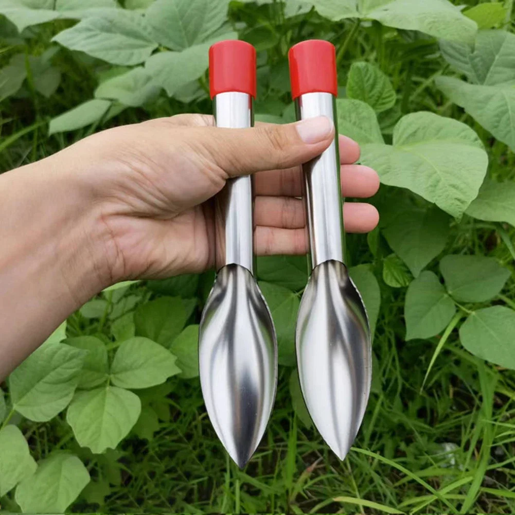 2 Pcs Gardening Tool Set Transplanting Small Shovel Household Catching Vegetable Rake Farming Shovel Outdoor Planting Hand Tools 2