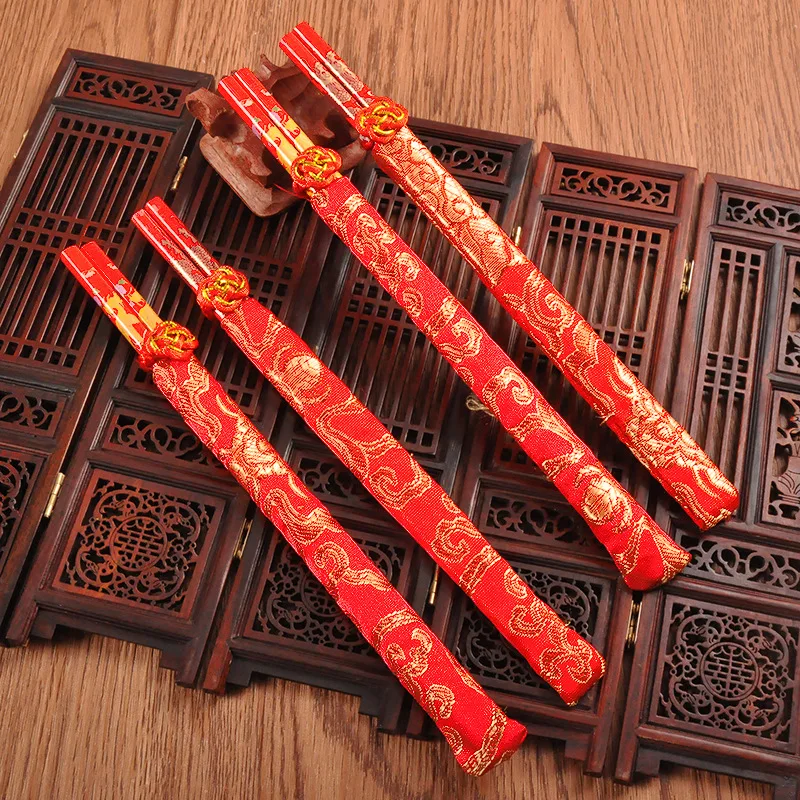 

150 Pair New Wood Chinese chopsticks,printing both the Double Happiness and Dragon,Wedding chopsticks favor