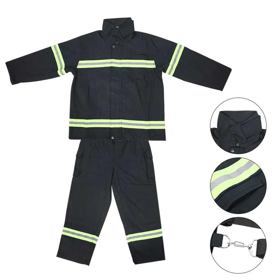 De andere dag Vergemakkelijken goochelaar Fire Apparatuur Vlamvertragende Brandwerende Heatproof Brandweer  Beschermende Kleding Reflecterende Jas Broek Brandwerende Kleding|Veiligheidskleding|  - AliExpress