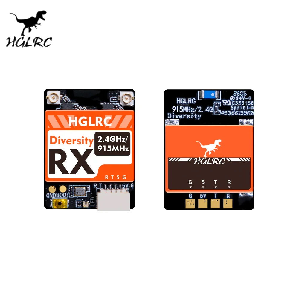 Récepteur HGLRC ELRS 915 MHz 2,4 GHz Dual Band RX Antenne Simple/Double