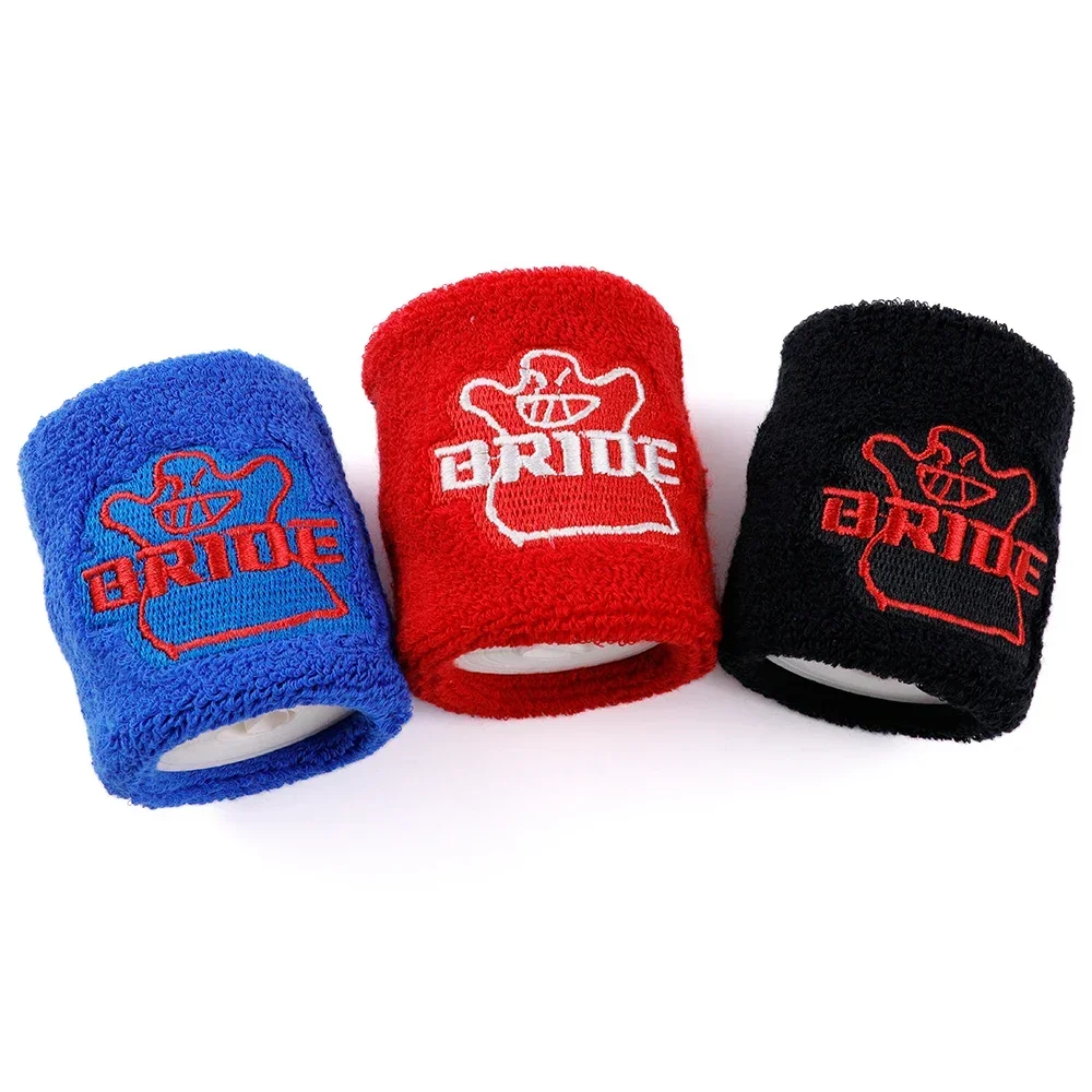 1PCS Universal JDM Style Car Brake Clutch Oil Reservoir Tank Cover Auto Oil Tank Sock 4