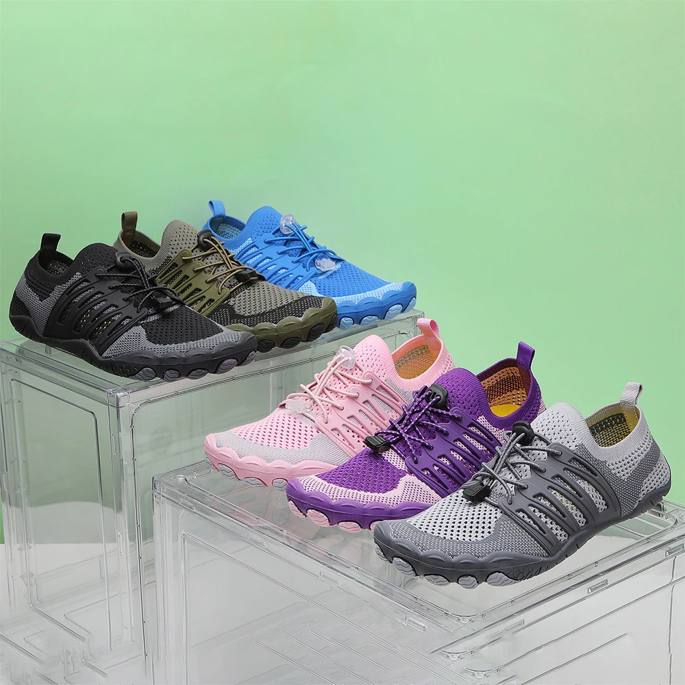 

Summer Breathable Men Water Shoes Aqua Shoes Lightweight Athletic Zero Drop Barefoot Shoes Non Slip Walking 2023 New
