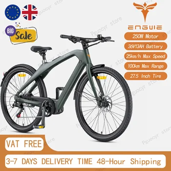 Bicicletta Elettrica ENGWE N1 Pro 250W 36V10AH con Batteria al Litio Rimovibile, Freni Idraulici, Telaio in Fibra di Carbonio per Adulti, per Città e Montagna