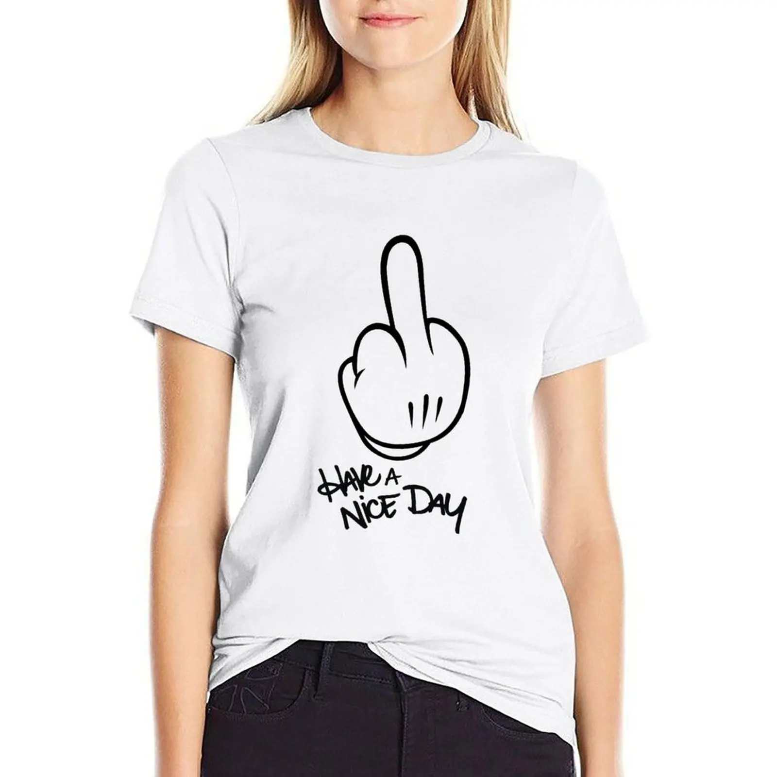 

Have a nice day T-shirt summer top kawaii clothes t-shirts for Women graphic tees funny