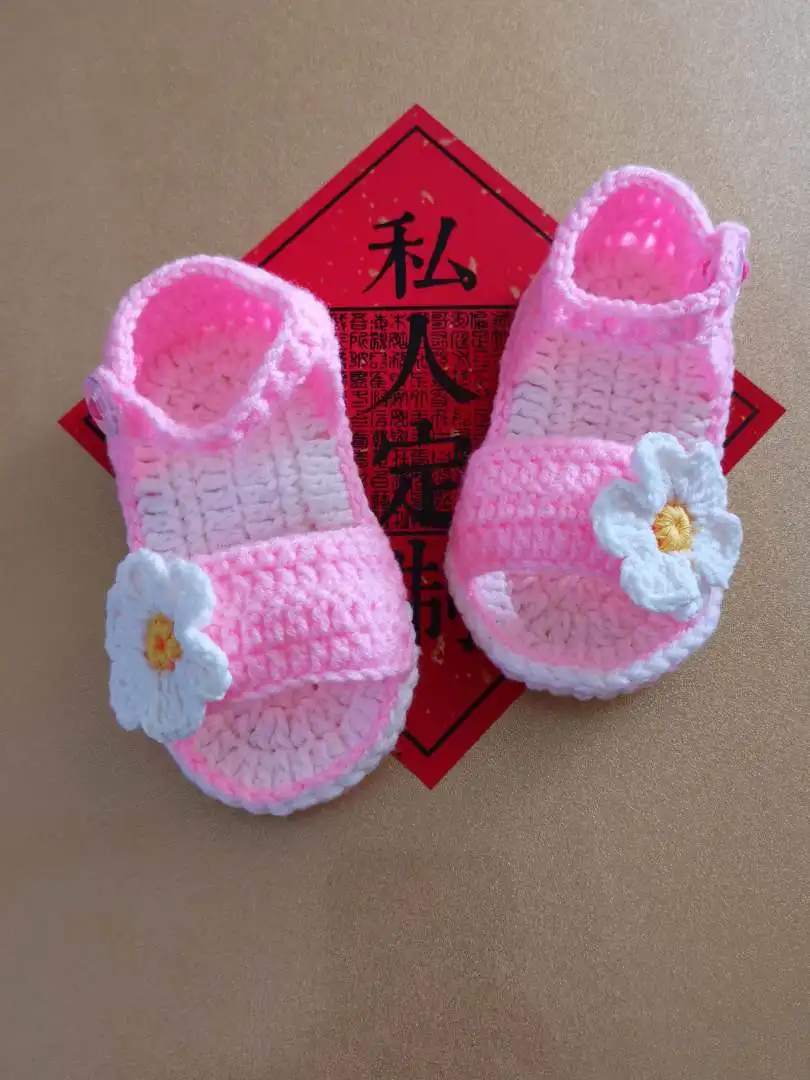 Zapatillas Tejidas Ganchillo Pantunflas Crochet Niñas Handmade