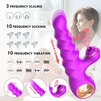 Clitoral Sucking Vibrator Thrusting Heating Tentacle Vibrating Dildo G Spot Clit Stimulator Adult Sex Toys for Woman 2