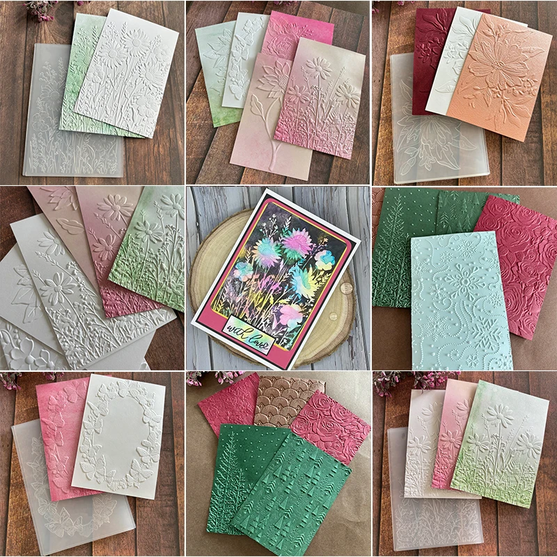 Flowers Roses 3d Embossing Folder Scrapbooking Tools