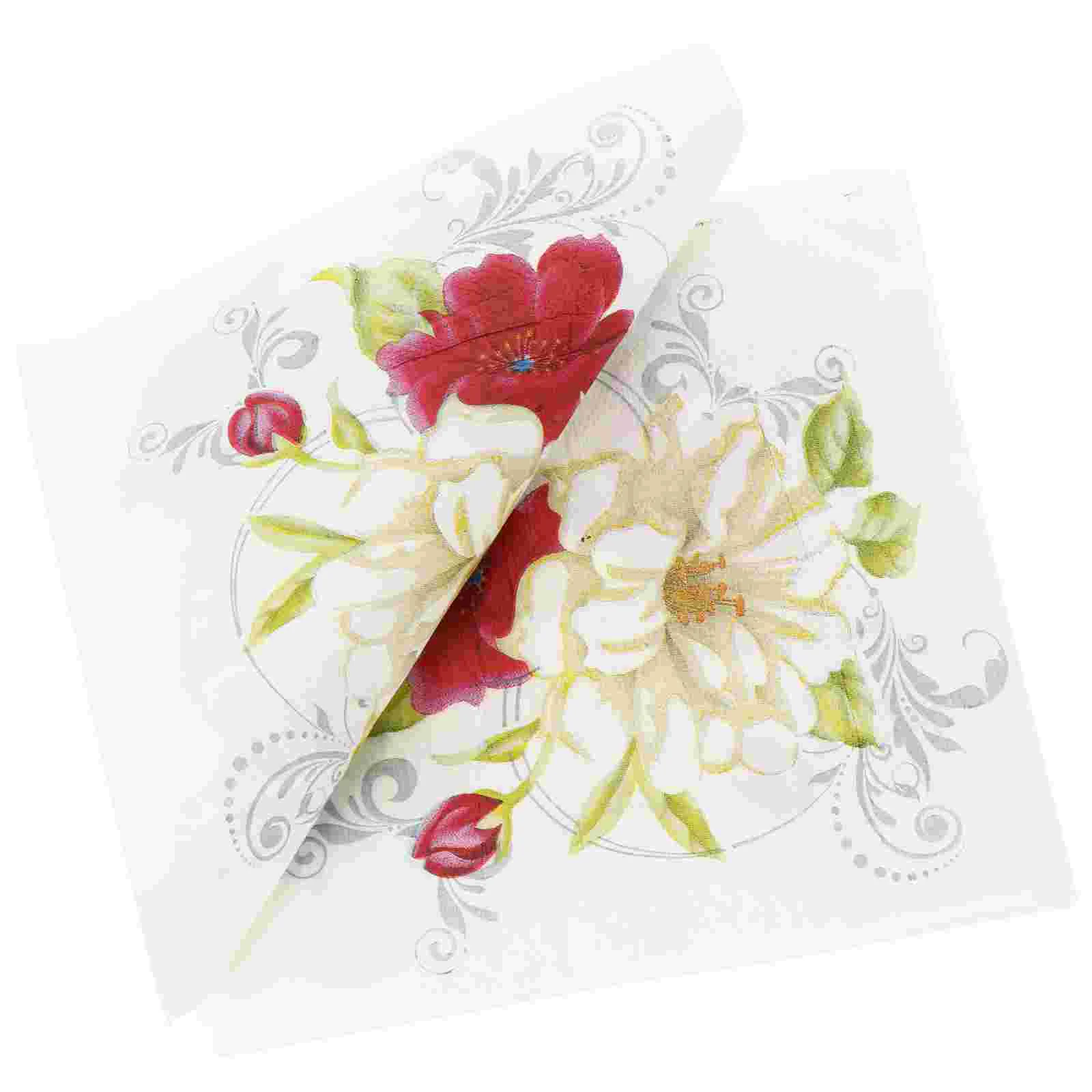 40 PCS Ornament Wedding Wedding Decorationsations Practical Party Dining Table Premium Delicate Printed Safe Baby