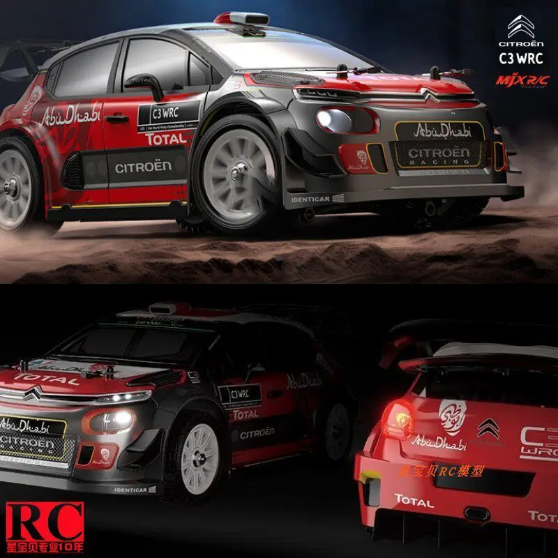 Voiture RC MJX 14303 1/14 Rallye Brushless Drift Tout-Terrain pour Adultes dérapant dans un virage