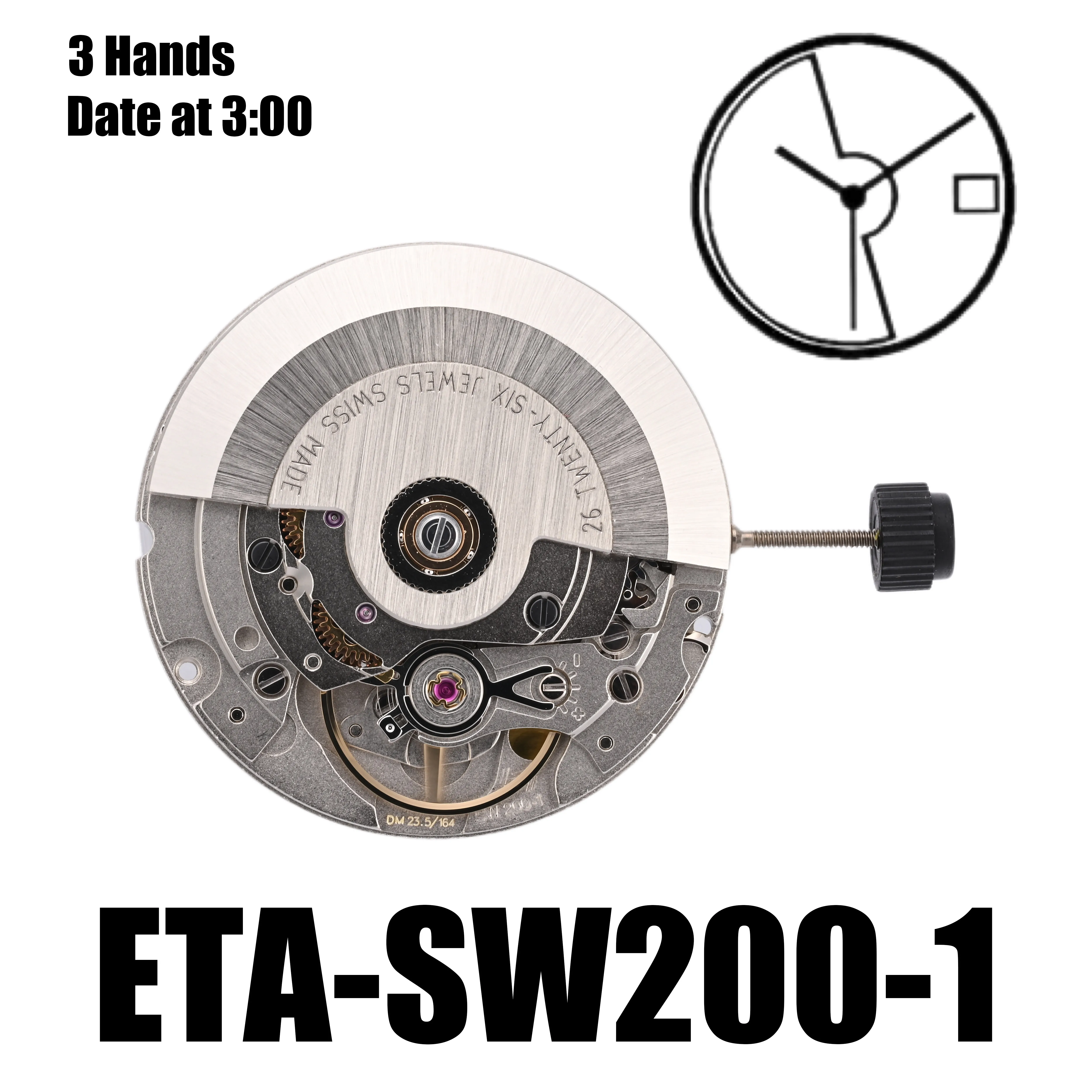 SW200 movement ETA SW200-1 movement mechanical SW200-1 26