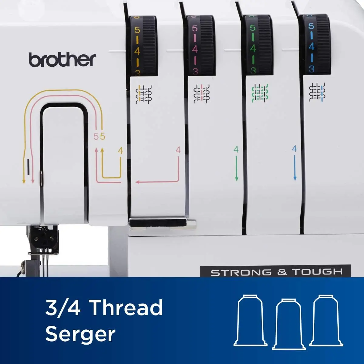 Serger, Strong & Tough Serger, 1,300 Stitches Per Minute, Durable Metal Frame Overlock Machine