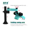 RF4 RF-FO19 Stereo Microscope Articulating Arm Rotatable Universal Both Arms Stand Telescopic 360  Lifting Maintenance Detection 3