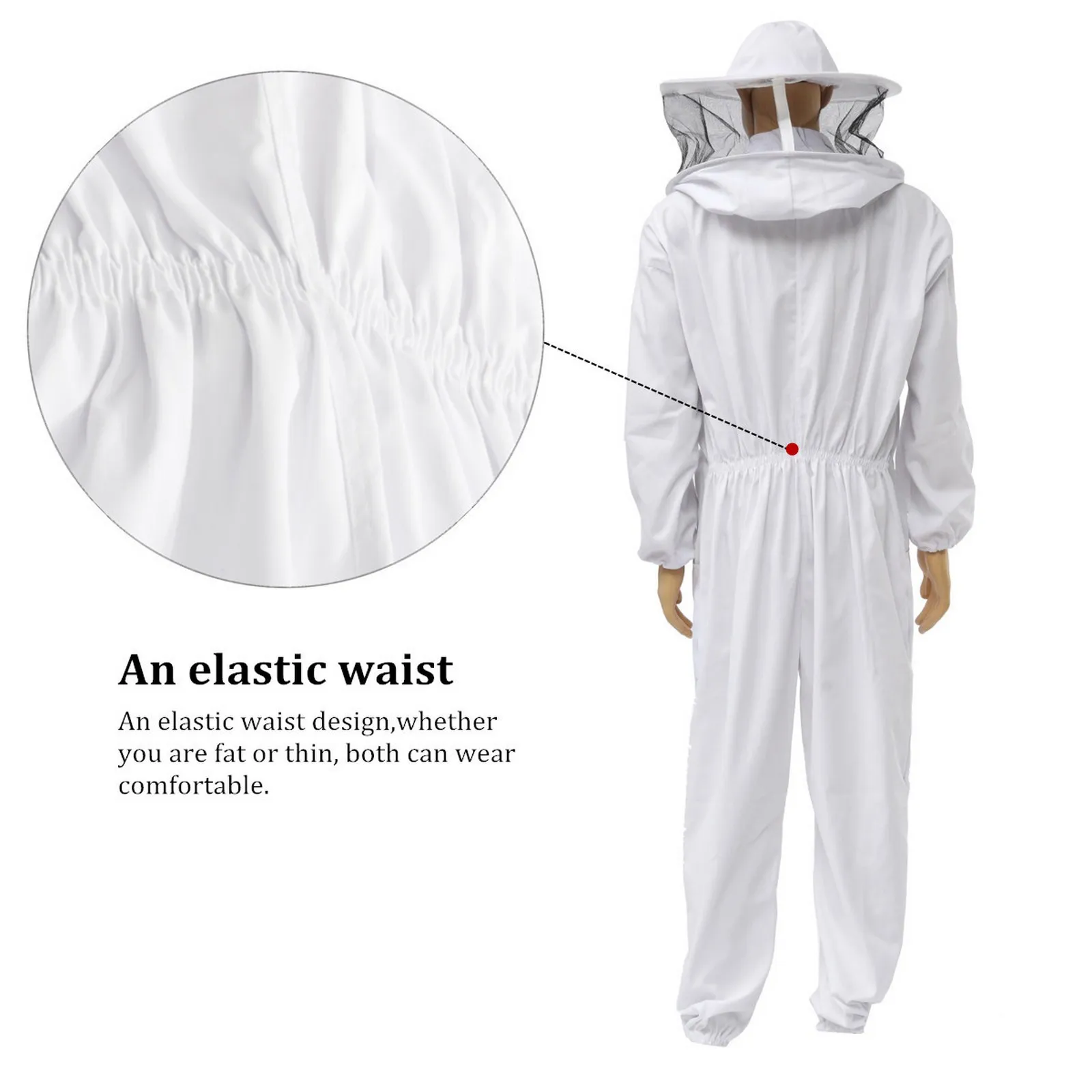 Professional Full Body Beekeeping Clothes Beekeeping Protective Equipment Apicultura Clothes Beekeeper Costume Veil Hood Hat An