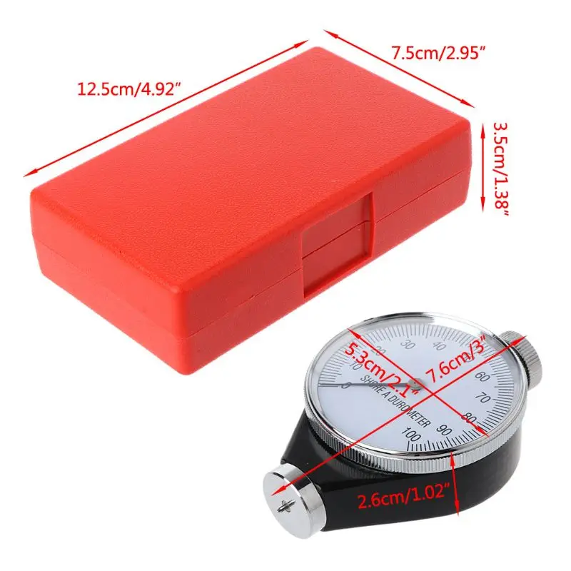 Practical Shore Type A Hardness Rubber Tester Tire Tyre Meter Durometer hardness tester