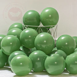 Vintage Olive Green Avocado Ink Balloons - 10 Inch, 20/50/100 Pieces, Perfect for Forest Themed Baby Birthday Party Decorations (Avocado green)