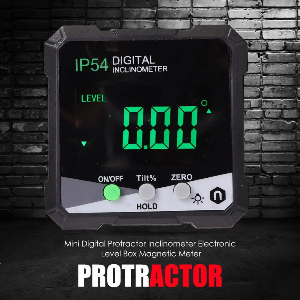 디지털 각도 게이지 IP54 방수 경사계(LCD 디스플레이 포함) 목공 테이블쏘용 테이블쏘 마이터 각도기