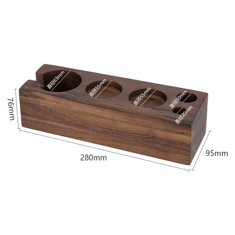 

Coffee Tampering Station Wooden Stand Manual Portafilter Holder Espresso