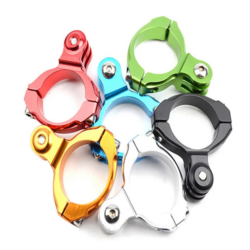 6061 Aluminum Alloy 31.8mm O-type Bicycle Clip for flashlight Camera