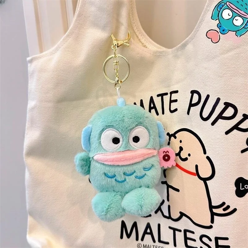 Cartoon Sanrio Plush Toys Keychian Cute Hangyodon Plushie Doll Keyring For Children Kawaii Women Bags Girls Birtnday Gifts plush toy plush doll plush keychain key chain