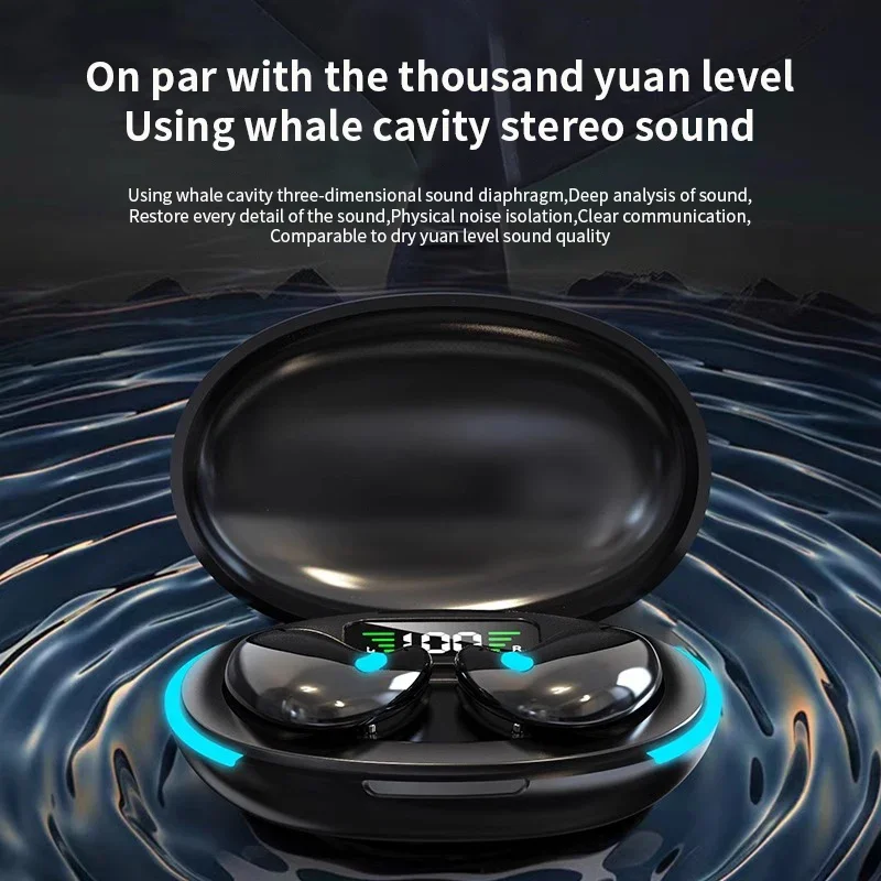 Sleep Wireless Earphone TWS Bluetooth 5.3 Headphones Hidden Earbuds IPX5 Waterproof Noise Reduction Sports Headset 3