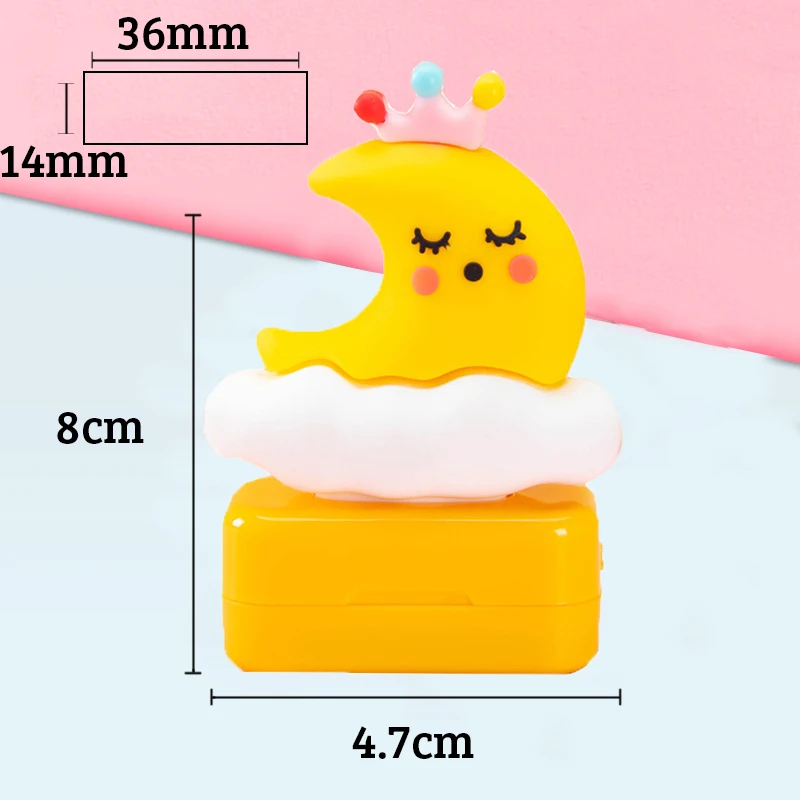 Name Stamp Paints Personal Student Child Baby Engraved Waterproof Non-fading Kindergarten Cartoon Clothing Name Seal name stamp self ink stamps