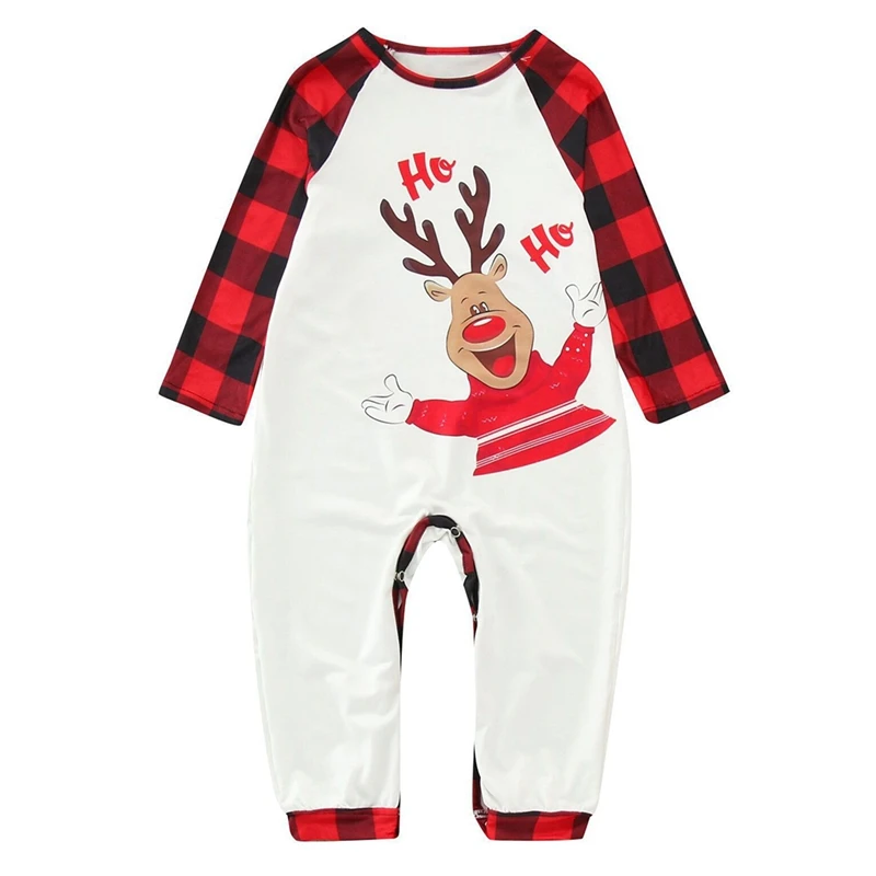 

Matching Family Parent-child Sets Clothing Long-sleeved Lightweight Christmas Home Wear Plaid Pajamas Elastic