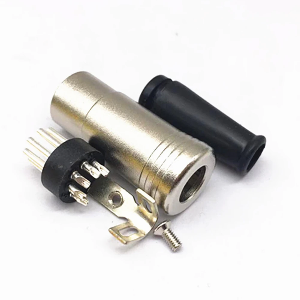 5 Pin Audio Adapter DIN Plug Male Midi Connector Cable Lead Audio Adapter Male Inline Plug with Heavy Duty Cable Clamp audio adapter audio adapter set