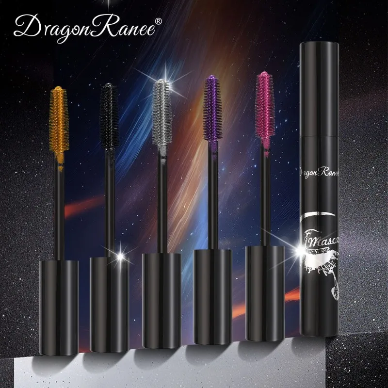 Colorful Waterproof Mascara Blue Purple Pearl Mascara Dense Eye Makeup Bronze Fine Diamond Silver Mascara Cream Cosmetics Makeup_voghion.com