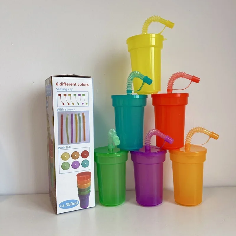 12 Bicchieri Di Halloween In Plastica Con Cannuccia E Coperchio, Design Fantasmi Carini, 24 Oz, Per Feste E Bomboniere - 4