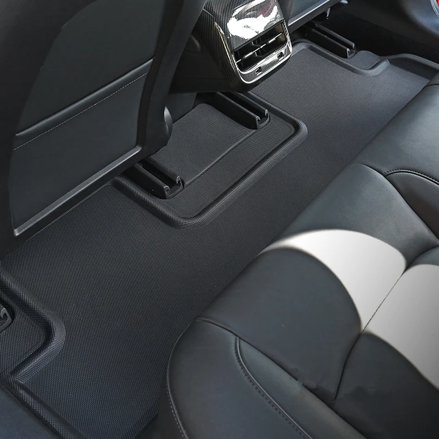 Tapetes para Veículos Tesla Model 3 e Y: Proteção Impermeável e Antiderrapante 3 Tapetes para Tesla Model 3 e Y: Proteção Impermeável e Antiderrapante