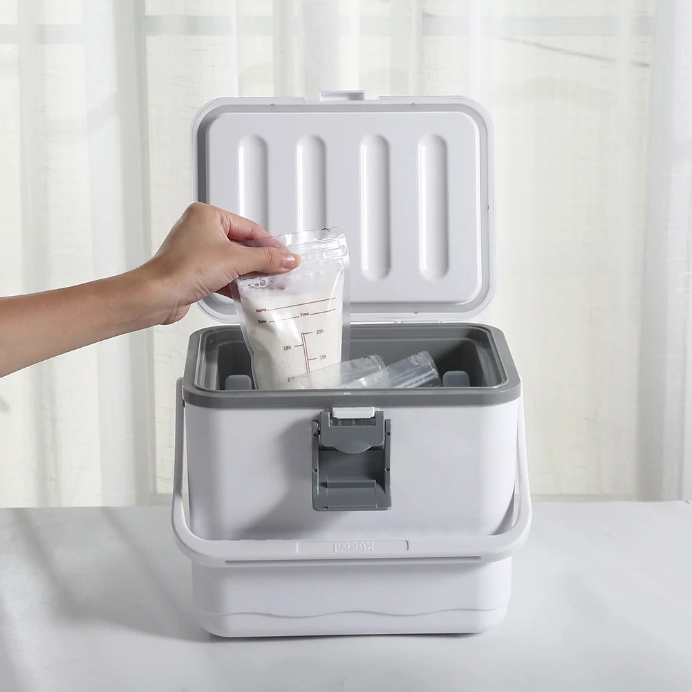 Cooler Box Portable Camping Refrigerator Incubator 4.5/5L Large Capacity Car Ice Bucket Heat Preservation Camping BBQ Equipment