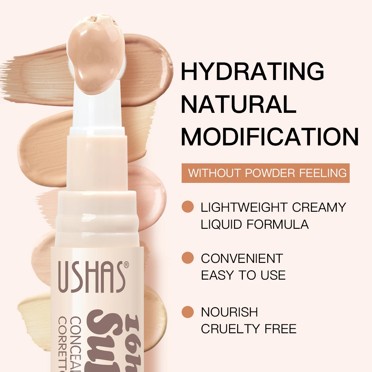Portable Concealer, Hydrating Natural Concealer, Covering The Black Eye Circles And Wrinkles Of The Lacrimal Groove 5