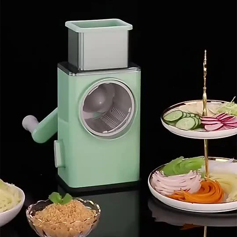 

Multifunctional Vegetables Rotary Cutter Slicer Chopper Fruit Carrot Potato Cucumber Graters Shredder Cutter