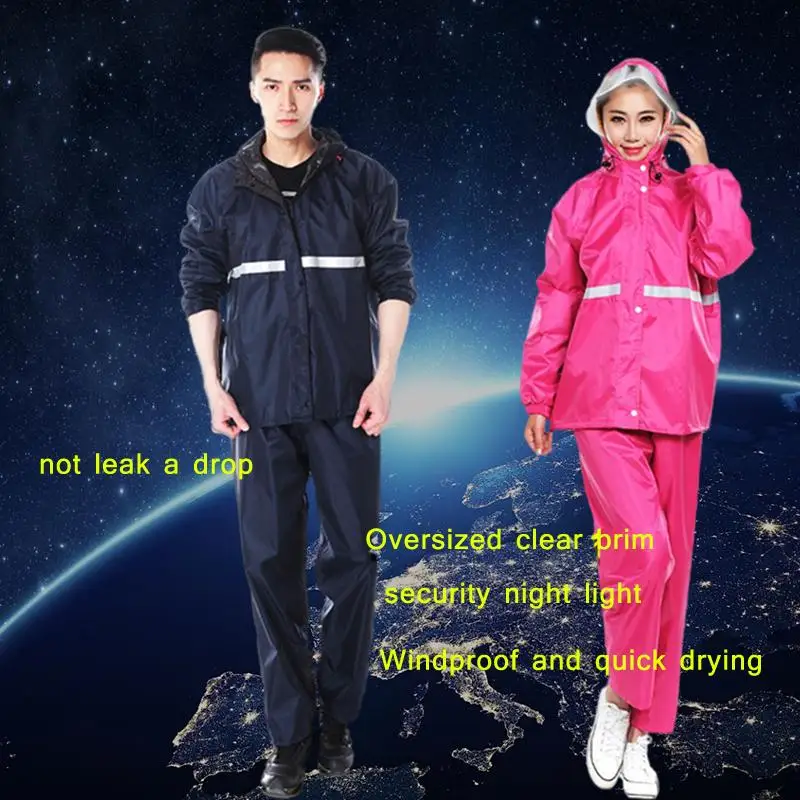

Ultimate Raincoat Suit for Single Person: Stay Dry and Stylish with our Electric Bike Compatible Split Raincoat